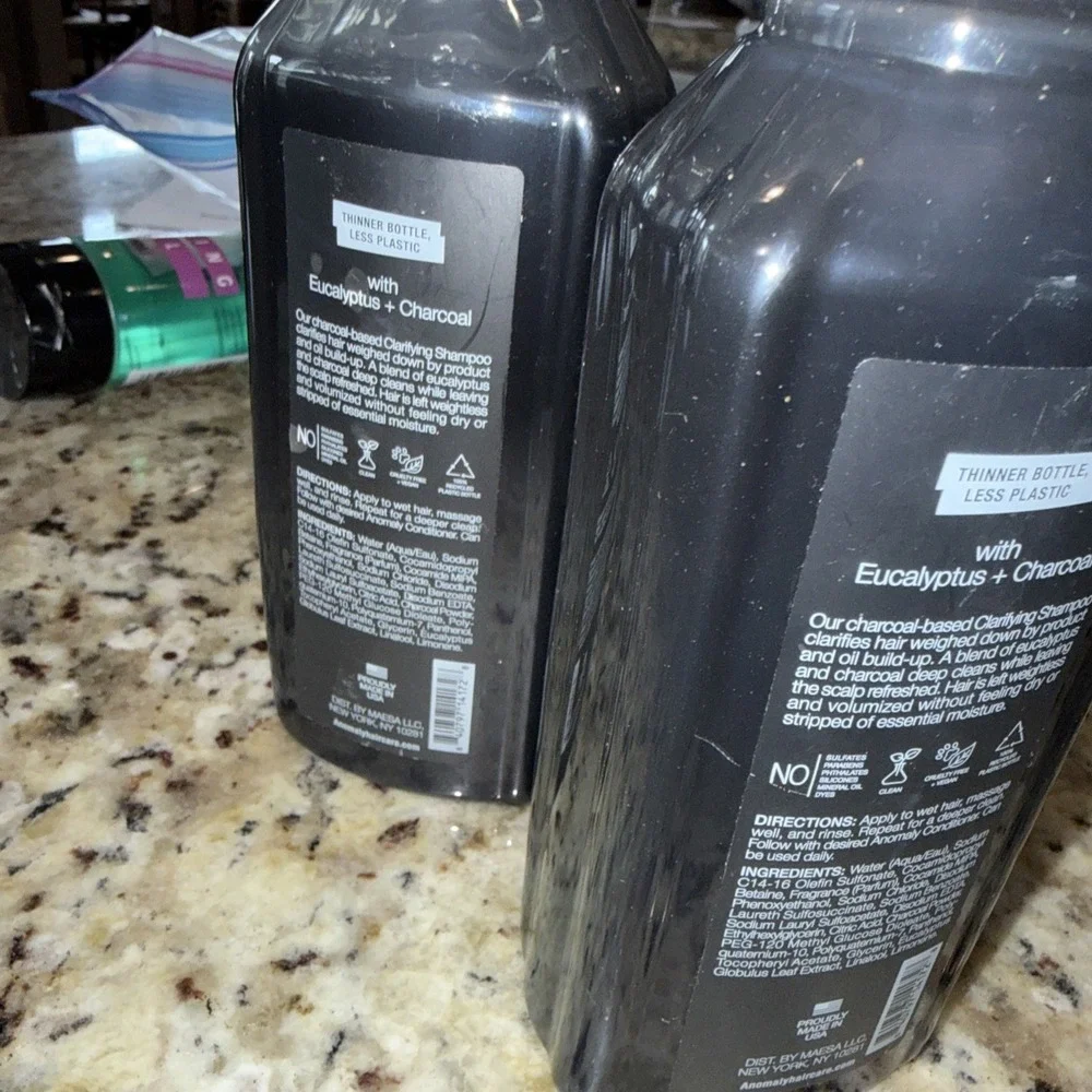 X2 Anomaly Vegan Eucalyptus Clarifying Charcoal Shampoo Deep Clean 11oz Ea 5587‎